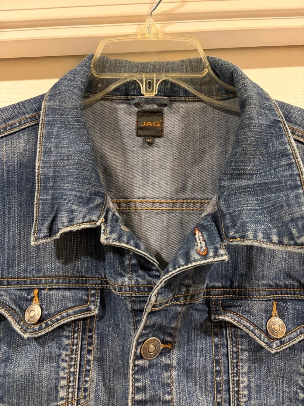 Jag Classic Blue Denim Vest size XL excellent cond. - Picture 4 of 5